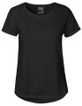 Dames T-shirt Neutral Roll Up O80012 Zwart